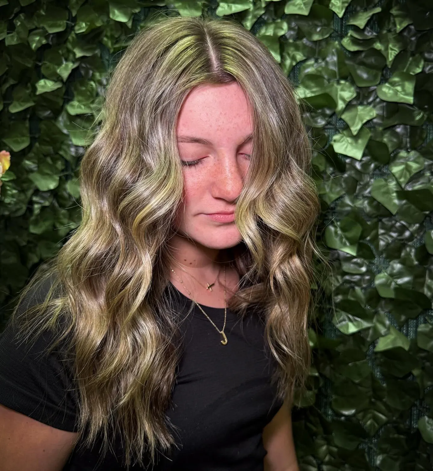 A bronde blend with warm lowlights and lighter face-framing — Cosmetology by Cami, Hammond, Louisiana