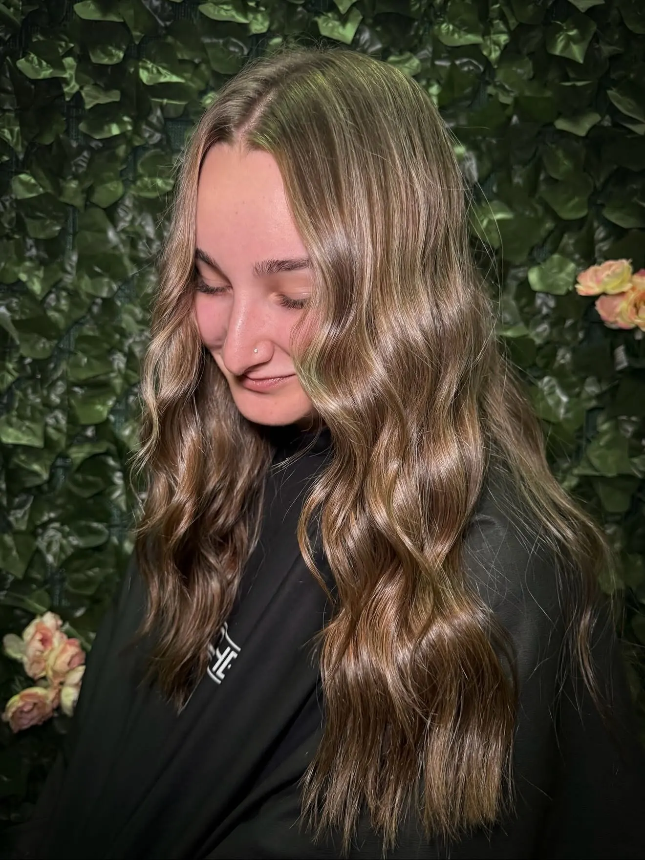 Warm brunette with soft waves and subtle lightness — Cosmetology by Cami, Hammond, Louisiana